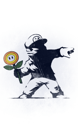 Étui Universel Tablette 7 pouces Banksy Flower bomb