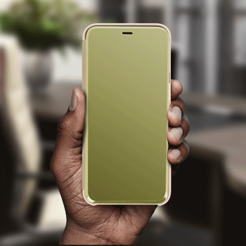 folio clearview Samsung Galaxy A80 gold