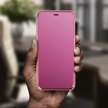 folio clearview Samsung Galaxy A80 pink