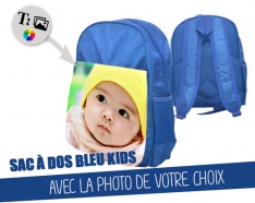 Sac à dos bleu enfant