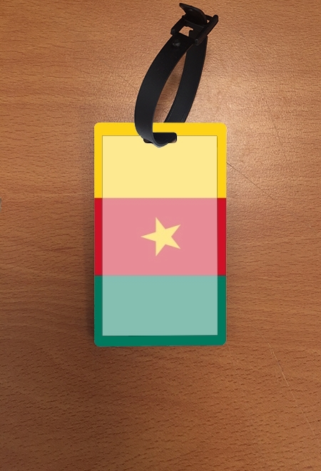 Porte étiquette Drapeau Cameroun pour bagage à petits prix