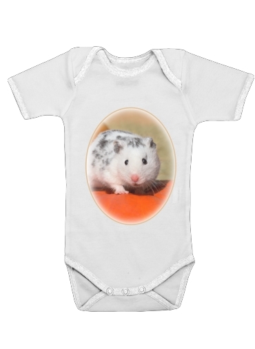 Body Hamster Dalmatien Blanc Tachete De Noir Pour Bebe