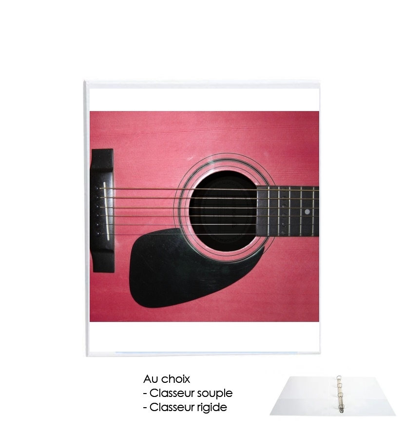 Classeur Guitare Rose