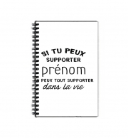 Cahier de texte école Si tu peux supporter prénom tu peux tout supporter dans la vie