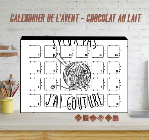 Calendrier Je peux pas j'ai couture