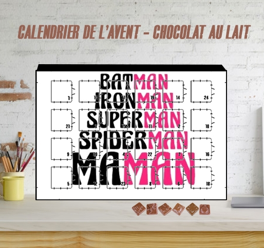 Calendrier Maman Super heros