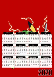 Calendrier photo 30x43cm format A3 Pokemon Ecarlate