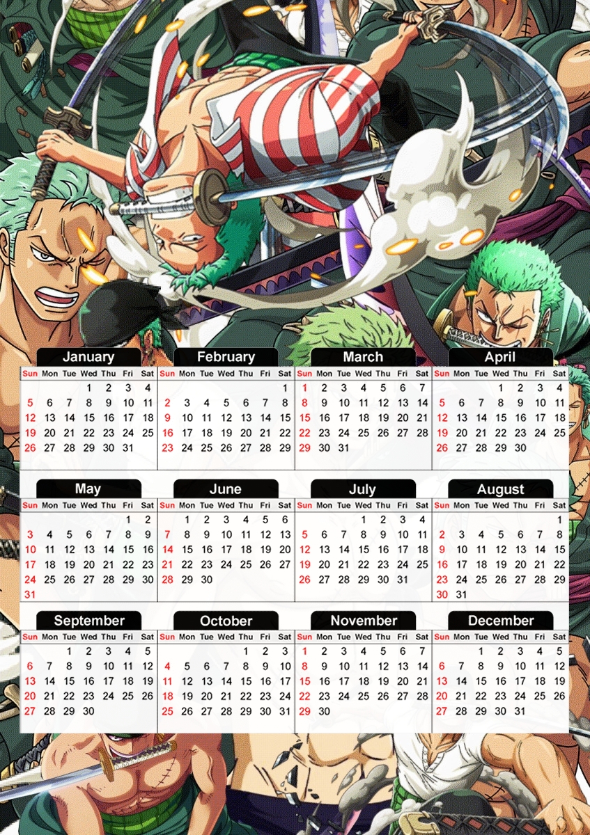 calendrier one piece 2011