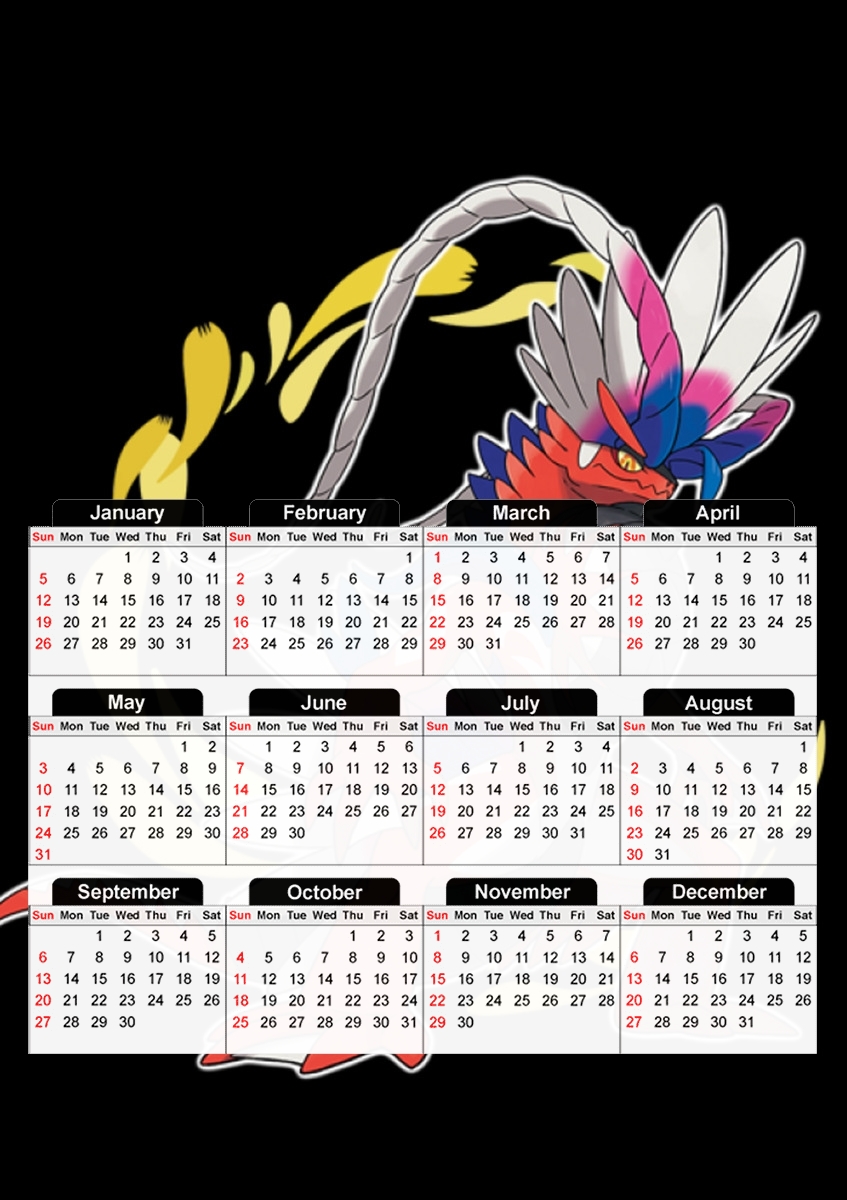 Pokemon calendrier 2024 - Pratique