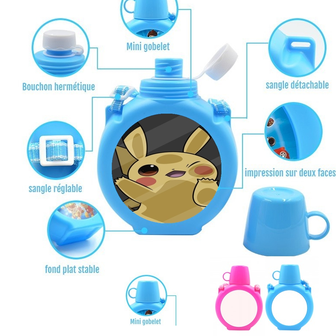 Gobelet Personnalise Ecole Maternelle Pikachu Pokémon - Verre Enfant  Personnalisé Pokémon