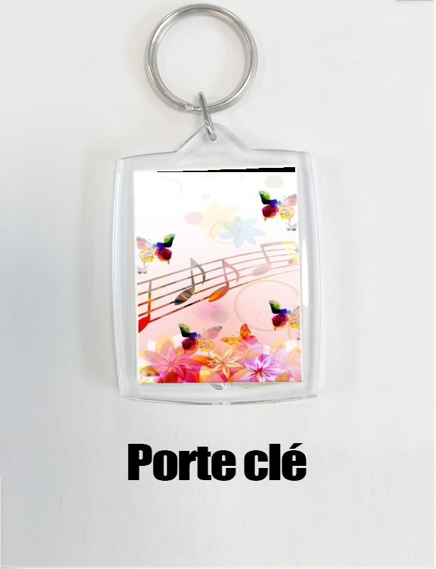 Porte Clé Notes de musique Papillon colorés à petits prix