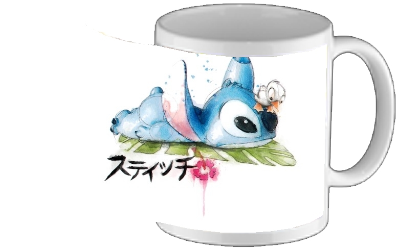 Mug - Tasse design Stitch watercolor