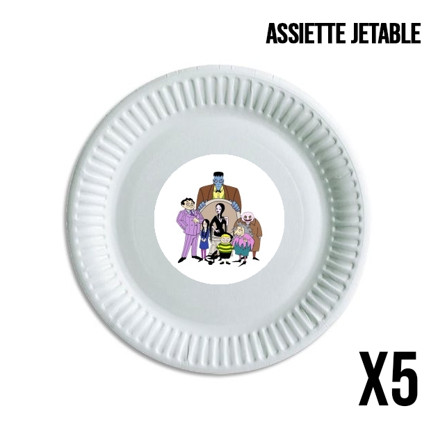 Assiette addams family