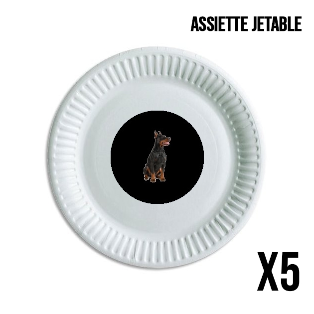 Assiette Adult Doberman