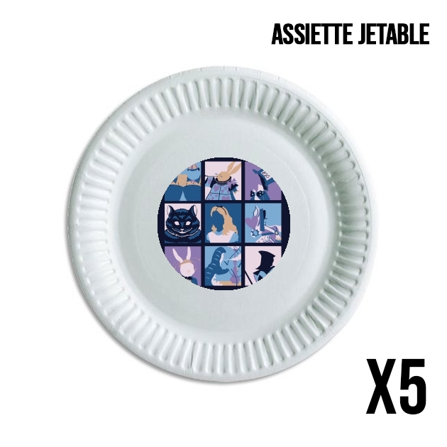 Assiette Alice pop