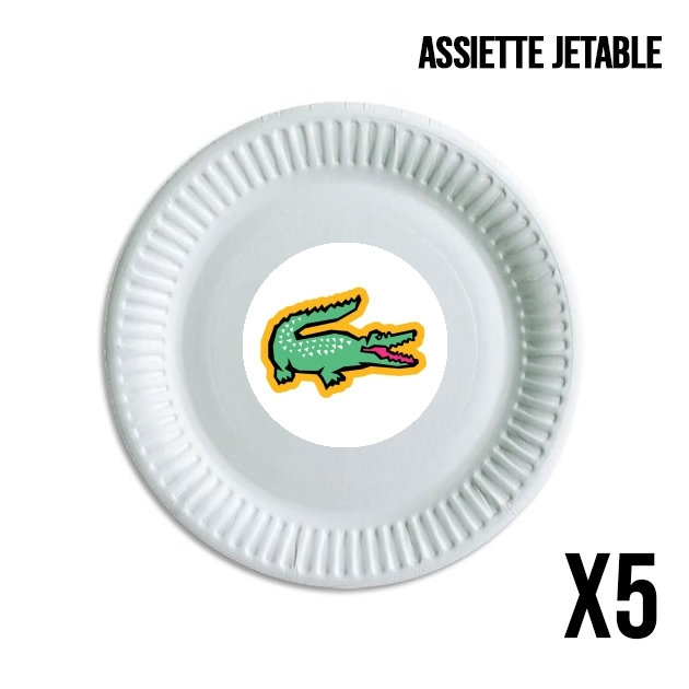 Assiette alligator crocodile