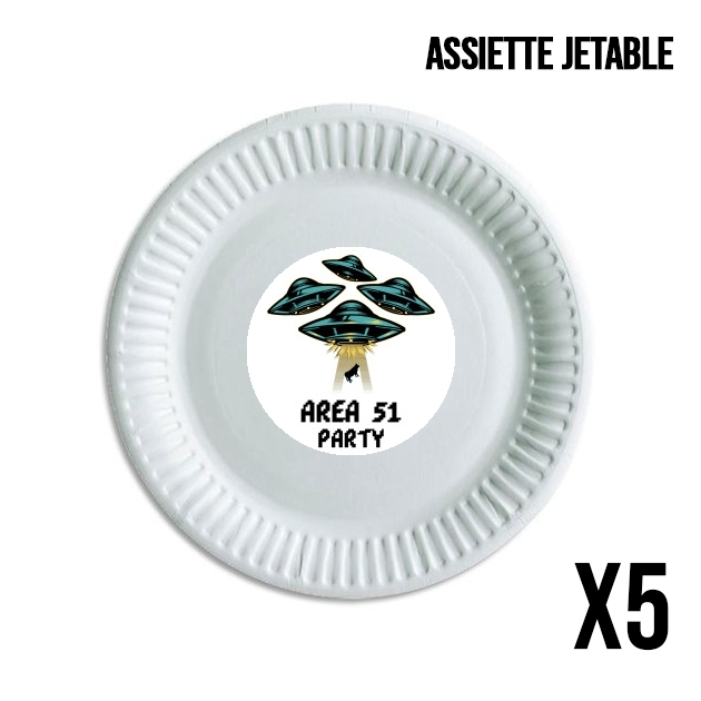 Assiette Area 51 Alien Party