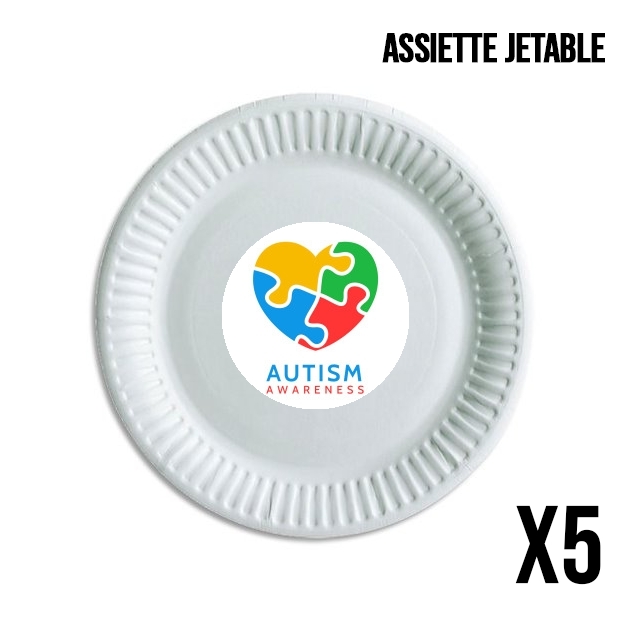 Assiette Autisme Awareness