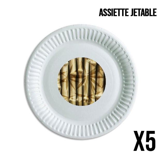 Assiette Bamboo Art