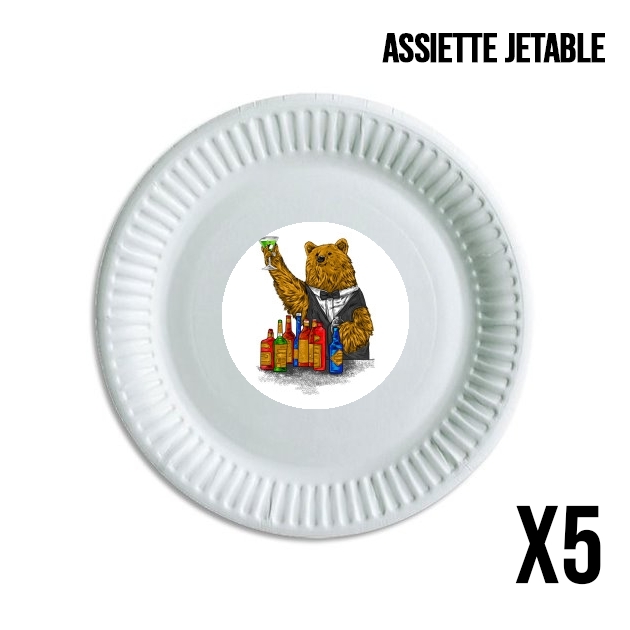 Assiette Bartender Bear