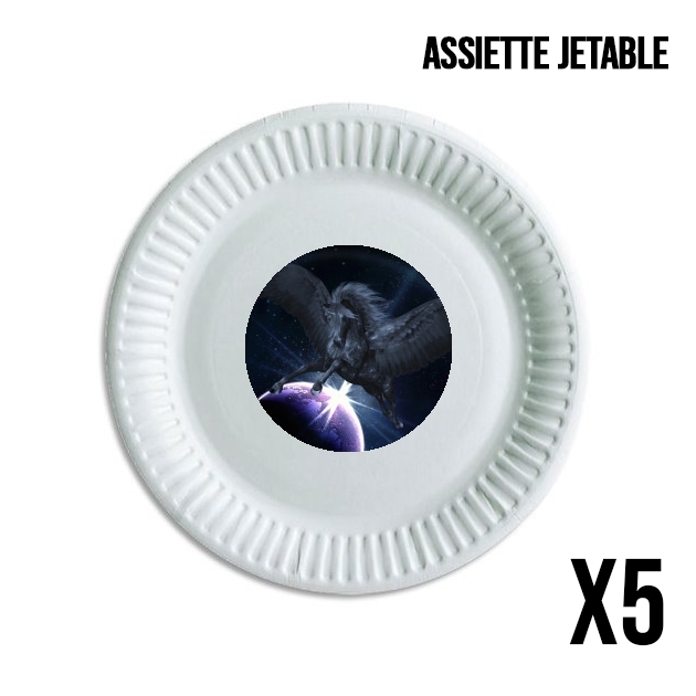 Assiette Black Pegasus