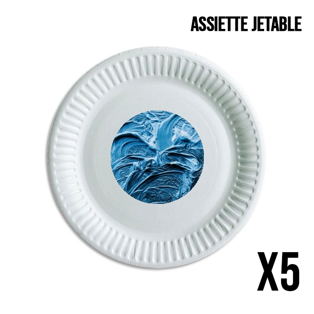 Assiette BLUE WAVES