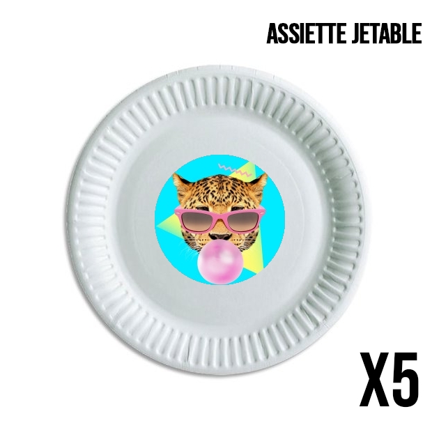 Assiette Bubble gum leo