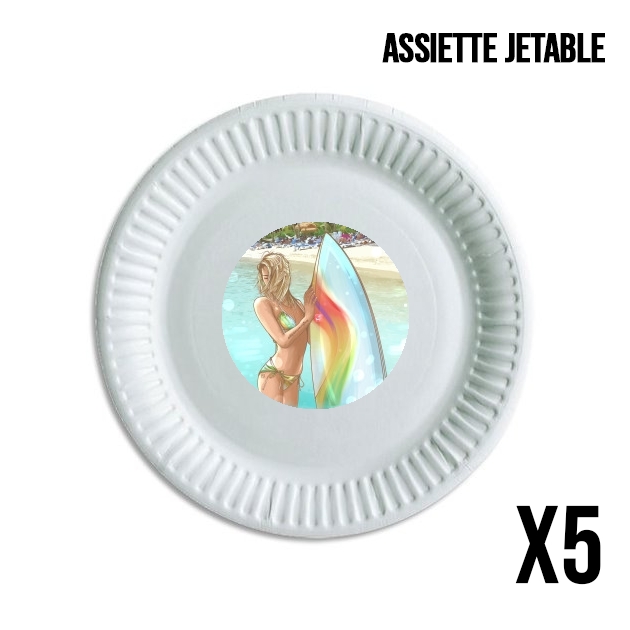 Assiette California Surfer