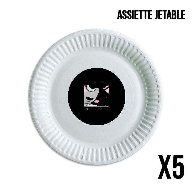 Assiette Christmas makes me Angry cat