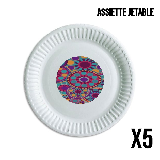 Assiette Cercles