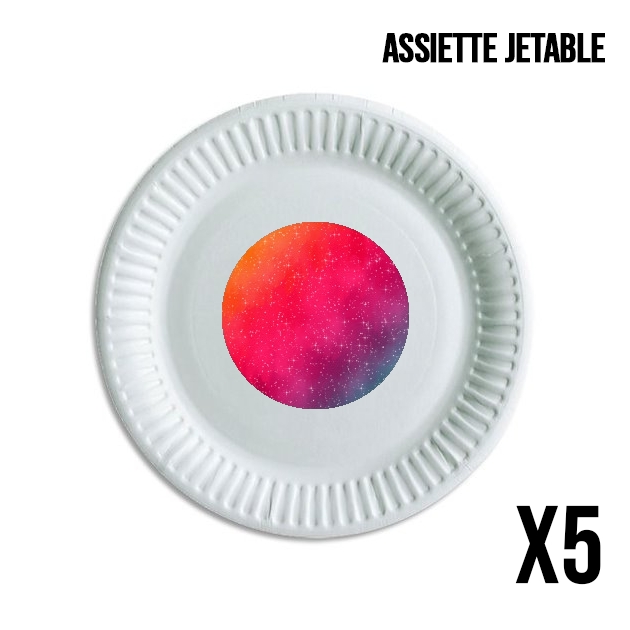 Assiette Colorful Galaxy