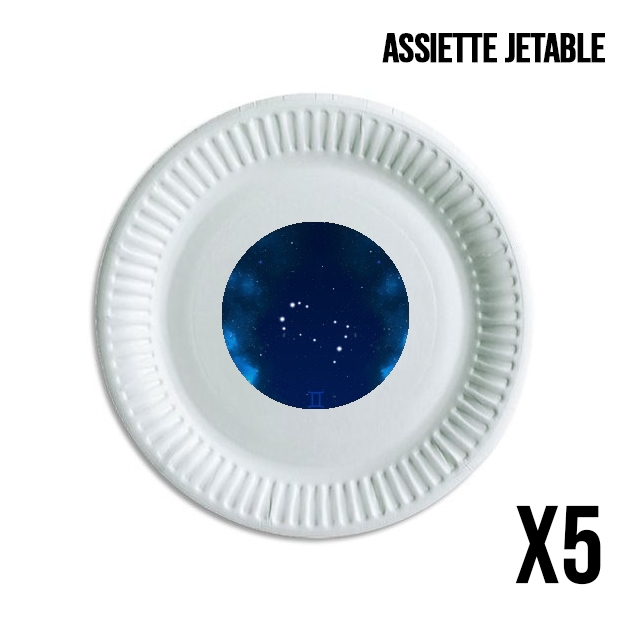 Assiette Constellations of the Zodiac: Gemini