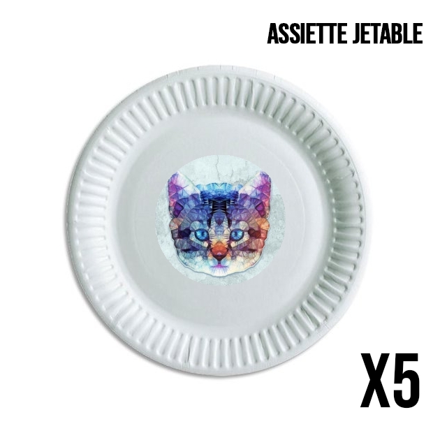 Assiette Chat Fractal