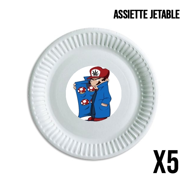 Assiette Dealer Mushroom Feat Wario