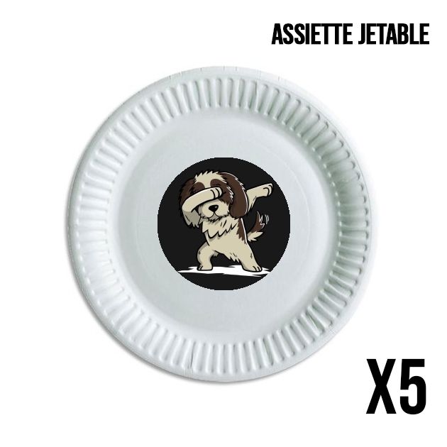 Assiette Dog Shih Tzu Dabbing