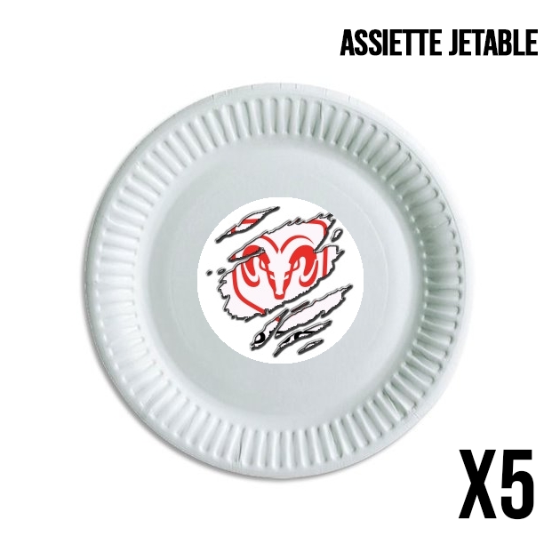 Assiette Fan Driver Dodge Viper Griffe Art