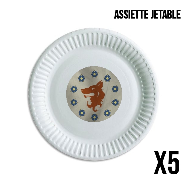 Assiette Flag House Florent