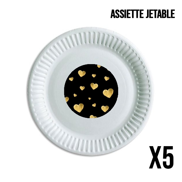 Assiette Floating Hearts