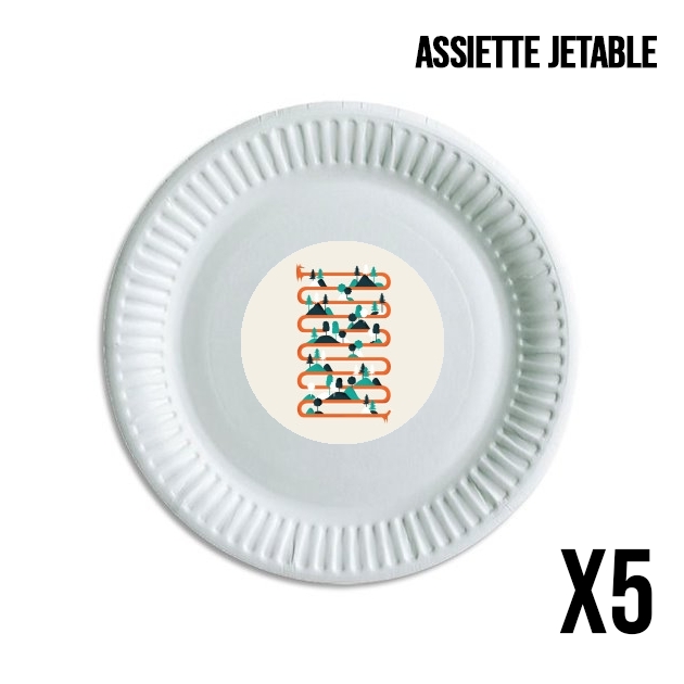 Assiette Foxy Stripes