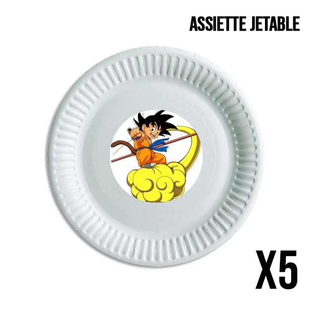 Assiette Goku Kid on Cloud GT