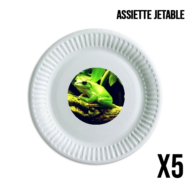 Assiette Green Frog