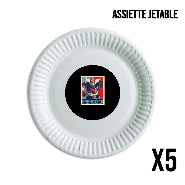 Assiette Grendizer propaganda