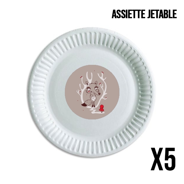 Assiette Hello Big Wolf