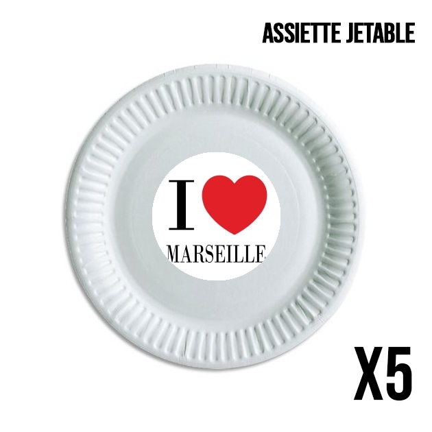 Assiette I love Marseille