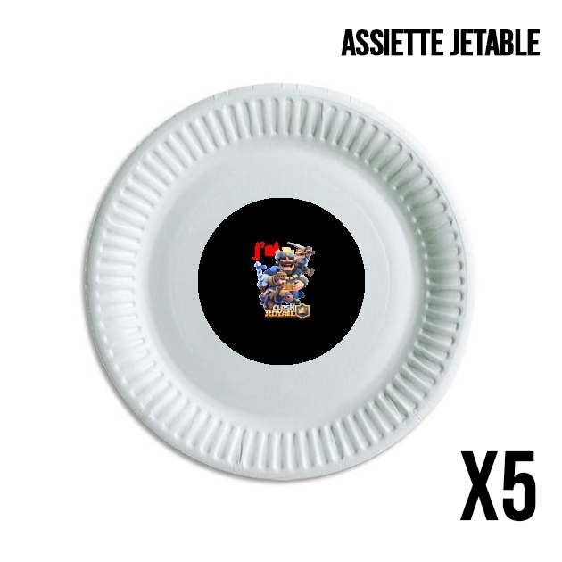 Assiette Je peux pas j'ai Clash Royale