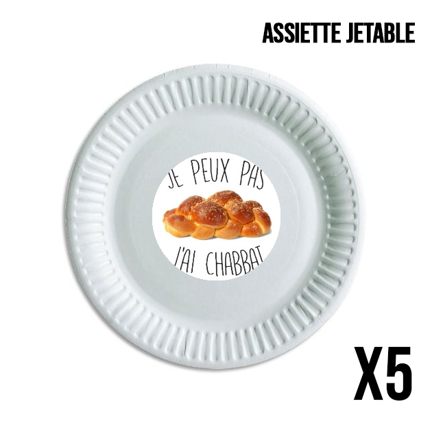 Assiette Je peux pas jai chabbat