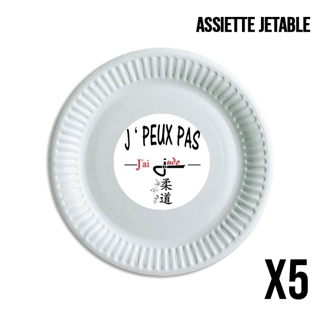 Assiette Je peux pas j'ai judo