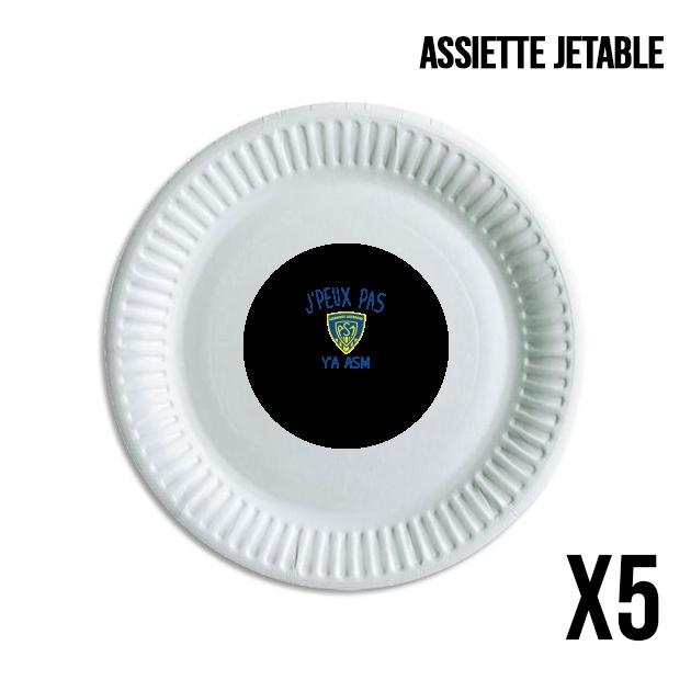 Assiette Je peux pas ya ASM - Rugby Clermont Auvergne