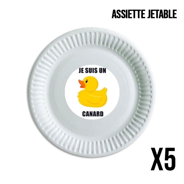 Assiette Je suis un canard