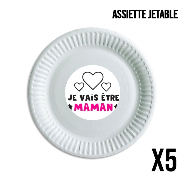 Assiette Je vais être maman